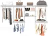 COSTWAY Kleiderschrank und Aufbewahrungssystem, 122-244 cm Produktbild-Vorschau 1