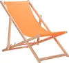 Aga Dřevěné skládací lehátko Oranžové Náhled obrázku produktu 1