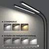 Doppelkopf LED Schreibtischlampe Dimmbar 3 Farbtemperaturen Produktbild-Vorschau 2