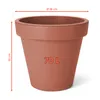 Kunststoff Pflanzkübel XXL groß - 58 cm/Terracotta - Produktbild-Vorschau 3