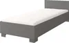 A single bed frame with a mattress on a white background. Voir les images du produit