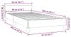 vidaXL Rám postele s čelem bez matrace černý 80x200 cm Náhled obrázku produktu 7