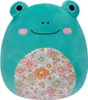 A plush toy frog with a floral pattern on its belly. Podgląd zdjęcia produktu