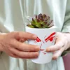 Anime Gesicht Blumentopf in rot Produktbild-Vorschau 5