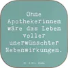 Mr. & Mrs. Panda Untersetzer Glas Spruch Apothekerin Produktbild-Vorschau 1