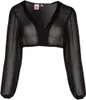Dirndlbluse Efeu aus Chiffon | V-Ausschnitt Langarm | Produktbild-Vorschau 5