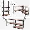 Úložný regál černý 200 cm LOFT Náhled obrázku produktu 9