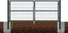 Doppelflügeliges Zauntor 3m RAZO H.120cm grau Produktbild-Vorschau 8