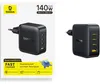Chargeur secteur 140 W, 1 port USB-A, 3 ports USB-C, GaN, Voir les images du produit 2