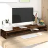 vidaXL Monitorständer Räuchereiche 100x24x13 cm Produktbild-Vorschau 1