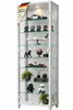 AGIONDA Standvitrine mit LED-Beleuchtung, Glasvitrine und Produktbild-Vorschau 1