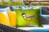 MuchoWow® Outdoor Kissen - Vogel - Kohlmeise - Tiere - Grün Produktbild-Vorschau 4