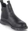 A black leather Chelsea boot is shown from the side against a white background. Anteprima dell’immagine prodotto