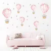 30 x 90 cm Rosa schlafender Babyelefant mit Heißluftballon Produktbild-Vorschau 2
