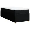 Boxspringbett mit Matratze Schwarz 90x190 cm Stoff Produktbild-Vorschau 1
