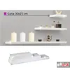 Kondela Polica Gana 30x25 cm - biely lesk Náhľad obrázku produktu 3