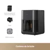 An air fryer and its components are shown with labels in French. Anteprima dell’immagine prodotto