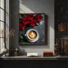 Malen nach Zahlen Erwachsene Kaffee Rosen 50x40 - 31 Produktbild-Vorschau 3