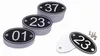Gegraveerde ABS Tafelnummer Labels (1-50) voor Restaurants Productafbeelding-voorbeeld 1