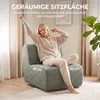 HOMCOM Fauteuil, draaibare loungestoel met chenille-look, Productafbeelding-voorbeeld 5
