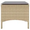 Gartensofa 2-Sitzer mit Tisch und Hockern Beige Poly Rattan Produktbild-Vorschau 9
