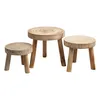 Tabouret en bois pour fleurs, avec 3 pieds, couleur Voir les images du produit 6