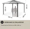 Blumfeldt Pavillon 3x4m, Rostfreier Aluminium-Pavillon mit Produktbild-Vorschau 4