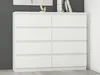 Komoda 140 cm 8 zásuvek skříňka FRAMIRE R-140-S8 bílá Náhled obrázku produktu 7