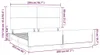 vidaXL Bettgestell mit Kopfteil Weiß 200x200 cm Kunstleder Produktbild-Vorschau 6