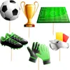 Topper Pickers FOOTBALL anniversaire 6pcs Voir les images du produit 1