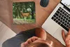 MuchoWow® Mauspad Mousepad Rotwild - Wald - Tier 20x20 cm - Produktbild-Vorschau 3