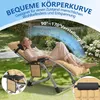LZQ Gartenliege Klappbar bis 160 kg, Gepolsterter Produktbild-Vorschau 3