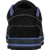 The back view of a black and purple safety shoe. Produktbild-Vorschau