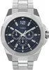 A close-up studio shot of a men's wristwatch. Voir les images du produit