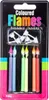 Geburtstagskerzen bunte Flammen 6.5cm, 6 Stück Produktbild-Vorschau 2
