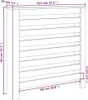 vidaXL Rivestimento per radiatori bianco 79,5x19x84 cm in Anteprima dell’immagine prodotto 8