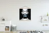 MuchoWow® Textilposter Frau - Schmetterling - Schwarz - Produktbild-Vorschau 2