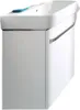 A white bathroom sink with a cabinet underneath, shown from a side-angle. Anteprima dell’immagine prodotto
