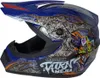 Crosshelm Helm Kinderhelm Motorradhelm Motocross Mejia blau Produktbild-Vorschau 1