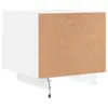 Nachttische mit LED-Leuchten 2 Stk. Weiß 40x39x37 cm Produktbild-Vorschau 10
