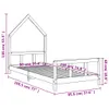 vidaXL Kinderbett Weiß 90x190 cm Massivholz Kiefer Produktbild-Vorschau 8