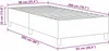 Plattformbettgestell Creme 90 x 200 cm Cordstoff Produktbild-Vorschau 9