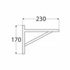 Regalhalter 230x170mm Regalträger Regalwinkel Wandkonsole Produktbild-Vorschau 1