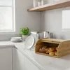 Brotkasten aus Bambus 38x28x18 cm mit Rollladen, großer Produktbild-Vorschau 4