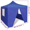 vidaXL Faltzelt 3x3 m Blau 4 Seitenwände Produktbild-Vorschau 7