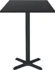 Stehtisch 60 x 60 cm – Dina-Fuß und schlichtes schwarzes Produktbild-Vorschau 1