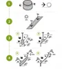Instructional diagram showing how to install a garden edging product. Produktbild-Vorschau