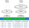 JOIEYOU 96W LED Kronleuchter Kristall Modern Pendelleuchte Produktbild-Vorschau 2