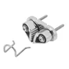 Marine Cam Cleat 316 in acciaio inox Fairlead Leading Ring Anteprima dell’immagine prodotto 1