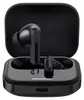 A pair of black wireless earbuds in their open charging case. Náhled obrázku produktu